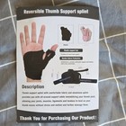 Reversible Adjustable Thumb Support Splint Brace For Wrist hand  Black One Size