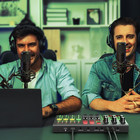 Podcast Equipment Bundle For 2 dual Condenser Mics With Audio Interface-v1