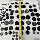 Vintage Button Lot Black Gray Mixed Lot