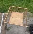 Vintage Step Fold 1950   s Wooden Folding Play Pen Crib 