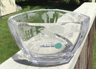Tiffany   Co  New York Skyline 6 Sided Bowl Etched With New York Landmarks