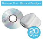 Maxell Cd   Dvd Quick Wipes  Remove Dirt  Dust   Smudges - 20pk  190511 