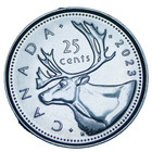 Canada 25 Cents  2023 Gem Unc king Charles Iii 1st Year Coinage free Shipping
