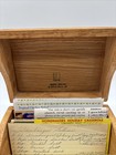 Vtg Oak Recipe Box Dovetailed Wood Various Vtg Recipe Cards Cottage Core