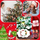 Pcs Christmas Wooden Beads With Twine For Craft Snowman 240 Classic Christmas