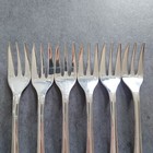Christofle Malmaison 6pcs Silverplate Flatware Cake Fork Excellent