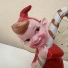 Christmas Candy Cane Pixie Elf Japan Vintage 4    Decor Peppermint Wings Kreiss