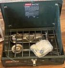 Coleman Dual Fuel Camp Stove Two Burner Model 424 700 Camping Hiking Rv Compact