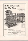 Potter Rotary Offset Press Potter Printing Press Co Plainfield Nj 1909 Print Ad