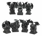 Ebros Allegorical Seven Deadly Sins Gargoyle Figurine Set Of 7 4 1 8  Tall
