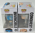 Funko Pop  Invincible Conquest  1913 Invincible  1912 Set Of 2 W protector