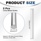 Linear Motion Rods  2pcs 8mm X 200mm 0 31 x7 87   Linear Rail Rod Shaft Guide