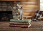 Chihuahua Raising Middle Finger Figurine    one-of-a-kind Statement Piece  3-inch