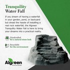 Algreen Outdoor Rock Waterfall  Tranquility Water Fountain For Pond   Backyard