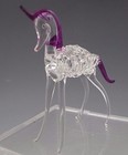 Spun Glass Unicorn Murano Hand Blown Art Vintage Italy 1960 s Mib