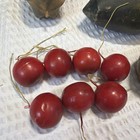 Vtg Mcm Carved Wooden Fruit Set Of 11 Grapes Banana Mid Century Decor Kitschy