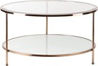 Southern Enterprises Risa Cocktail Table Round Ck0430 - White metallic Gold