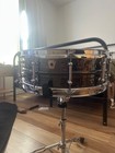 Ludwig 14x5 Hand Hammered Black Beauty Snare Drum    Mint Condition   Used