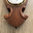 Antique Short   Mason  London Oak Aneroid Barometer  24  Long