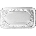 1 Oz  Silvertowne Silver Bar - American Flag Design - 999 Fine