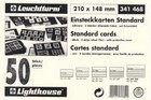 50 Approval Cards 5 Strips   Flap 8 1 4 X 5 7 8 In  Black Cardboard Lighthouse