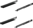 2 Pack 1u Universal Rack Mount Rails 4-post Server Rack Shelf Rail With 20 9    