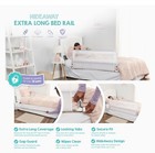 Regalo Hideaway 54-inch Extra Long Bed Rail Guard  With 54 Inch  White