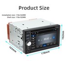 Double 2din Car Stereo Radio Bluetooth Dvd Player For Carplay Android Auto W cam
