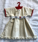Vintage 1950 s Doll Dress Native American W Beaded Belt   Dolly s Pride Hanger