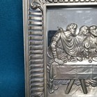 Vintage Home Interiors Last Supper Wall Mirror Champagne Gold Bas Relief Frame 