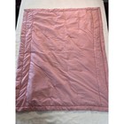 Vintage Pink Teddy Bear Baby Blanket Satin Trim Quilted Border Fleece 33x42