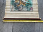 Vintage Tiger And Dragon Asian Wall Scroll Hanging Bamboo