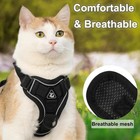 Cat Harness And Leash Reflective Escape-proof Adjustable Kitten Vest Set