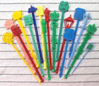 Lg Lot 145 Vtg  Swizzle Stir Sticks Hotel Restaurant Lounge Barware Usa   Abroad