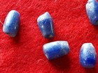 Fancy Dark Blue Glass Beads  Set Of 5 Vintage Trade Beads    Day-0425 08768