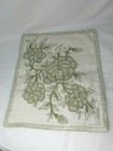 Vintage Beaded Pillow Cover Cream Ivory 14  33529 Silk Shantung