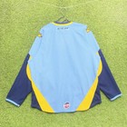Toledo Walleye Hockey Jersey Mens Large Blue Yellow Echl Hockey Signed Ccm