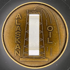 Fairbanks Petroleum Corp  Invest In Alaskan Oil Souvenir Medal Coin Token 40mm