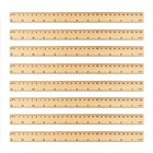 288 Packs Wooden Rulers  12 Inch Double Sided Wood School Ruler For Home 