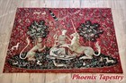  large  Sight The Lady   Unicorn Medieval Tapestry Wall Hanging Jacquard Weave