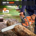 71 8cc Gas Powered Chainsaw W  24   Guide Bar Chain Saw 2-stroke Engine Cut Wood