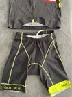 Al   Men Italian Trisuit Short   Top  xxl  Triathlon  Black   Yellow