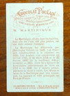 Antique Embossed French Victorian Trade Card   Chocolat Poulain La Martinique