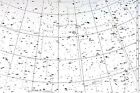 1950 Star Map Chart Hercules Bootes Canes Venatici Constellation Universe 16x23 