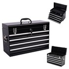 21 portable Tool Box 4 Drawer top Storage Tray lockable Metal Tool Chest Cabinet