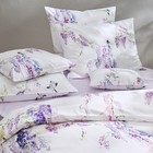Nwt  266 Christian Fischbacher Purple Rain  2 Euro Pillowshams Wisteria Birds