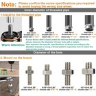 4 Inch Caster Wheels 2200lbs  Threaded Stem Casters Set Of 4 Heavy Duty  1 2    