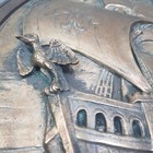 Art Deco Bronze  Plaque Galleon 