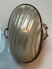 2-vintage Real Sea Shell Hinged Trinket Boxes   Clam   Mother Of Pearl