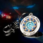 Marvel Iron Man Arc Reactor  tony Has A Heart  3d Metal Keychain